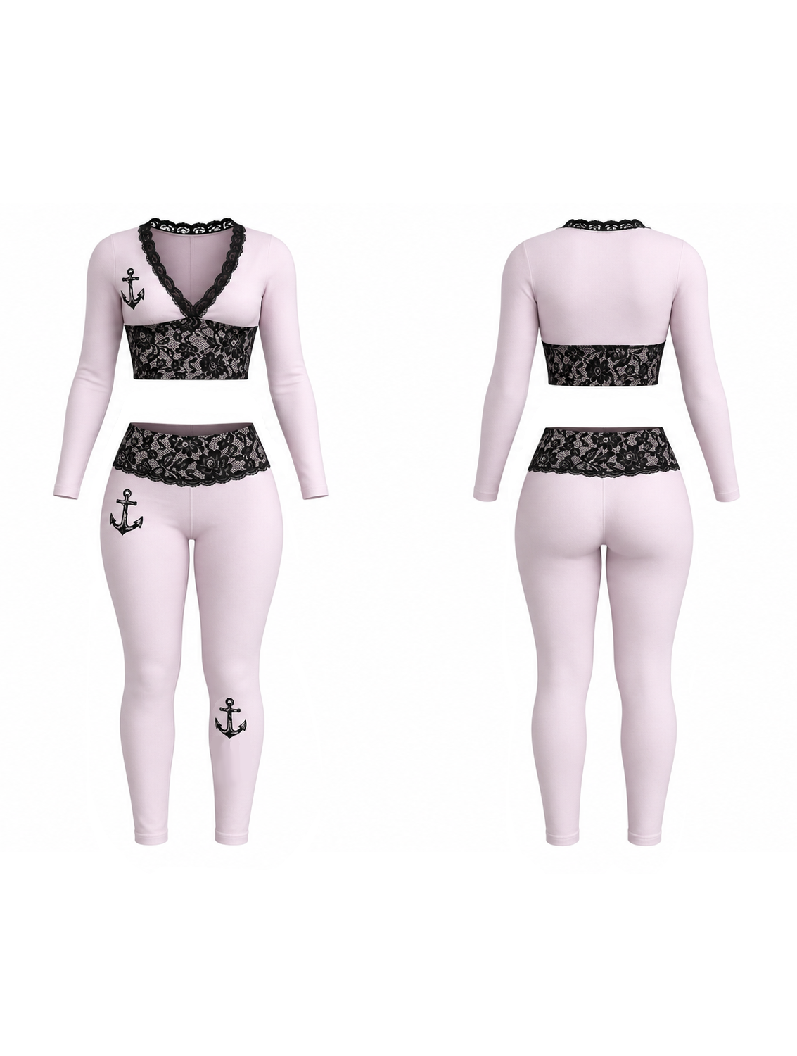 BABY PINK LUST4LACE MATCHING SET